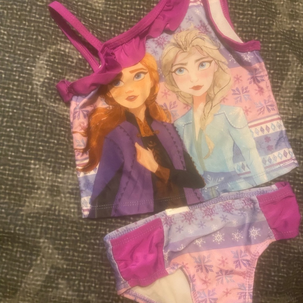 Girls' Frozen Character Swimsuit Set
